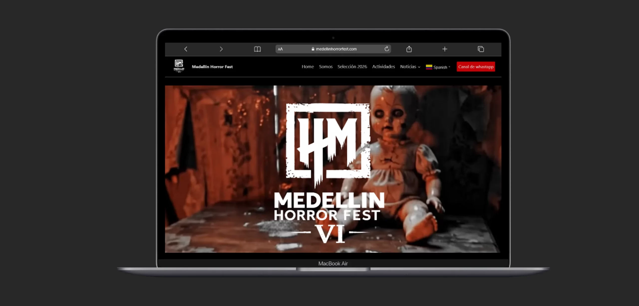 Medellín Horror Fest Platform Web