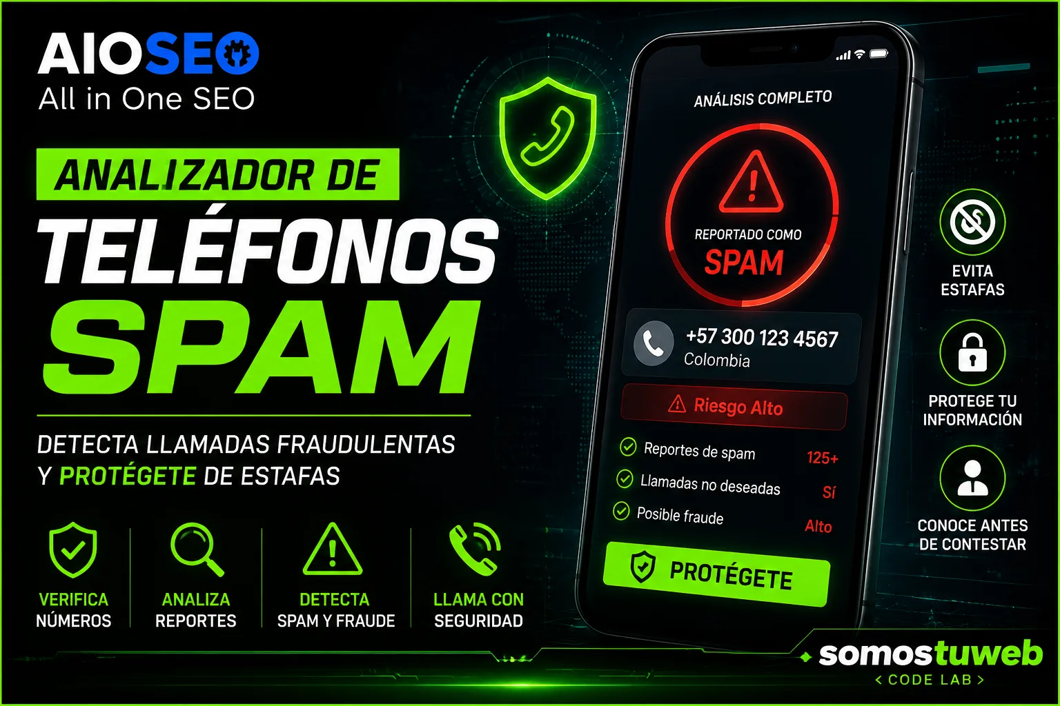 Analizador de Teléfonos Spam - SomosTuWeb Code Lab